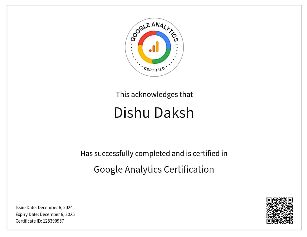Excel Certificate